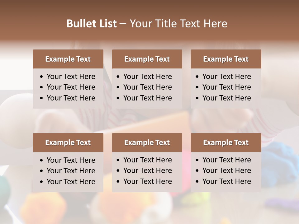 Preschooler Putty Clay PowerPoint Template