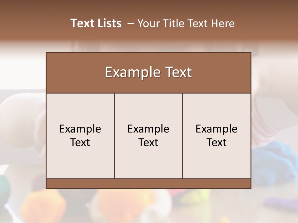 Preschooler Putty Clay PowerPoint Template