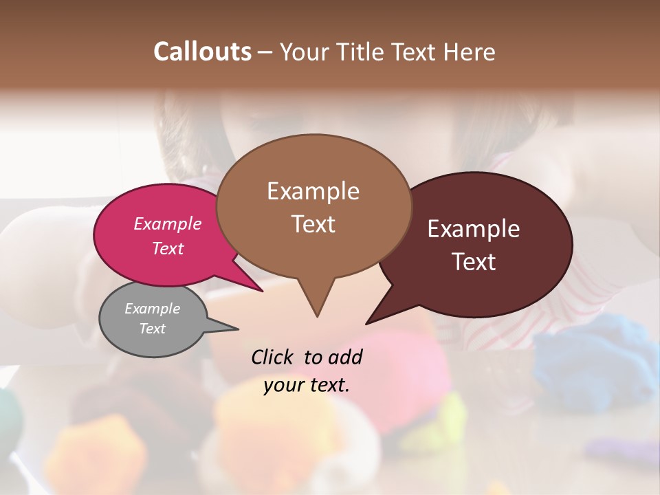 Preschooler Putty Clay PowerPoint Template