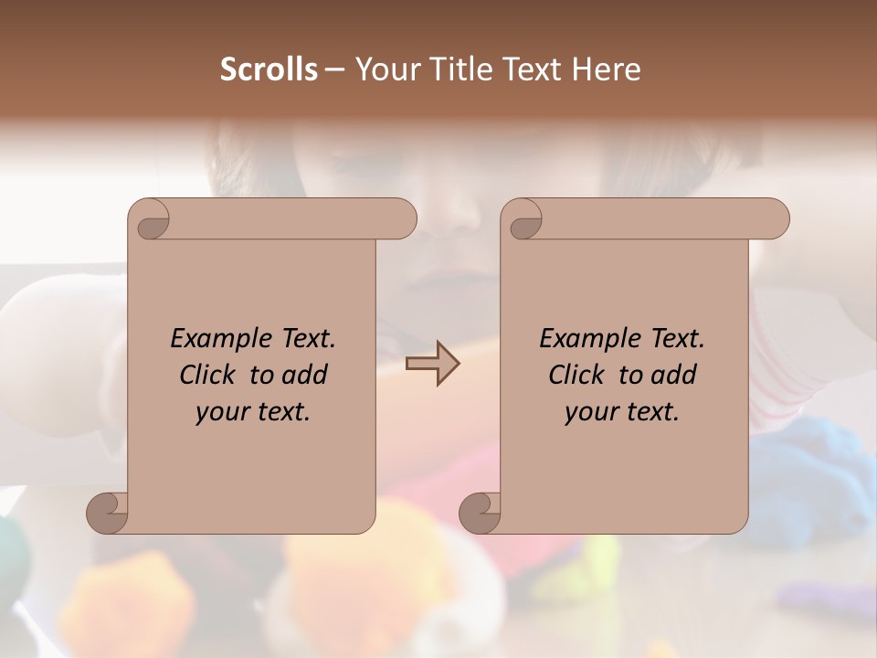 Preschooler Putty Clay PowerPoint Template