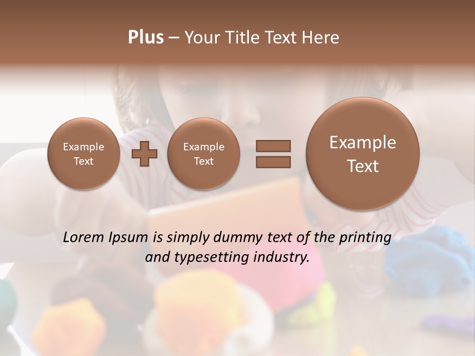 Preschooler Putty Clay PowerPoint Template