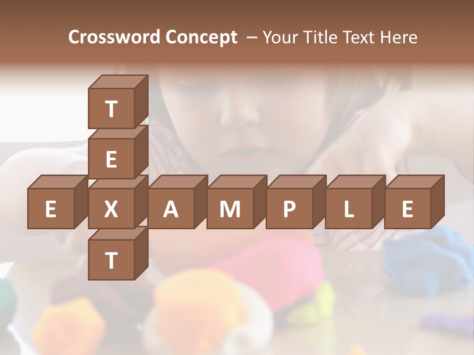 Preschooler Putty Clay PowerPoint Template