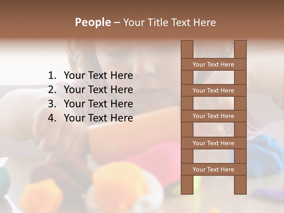 Preschooler Putty Clay PowerPoint Template