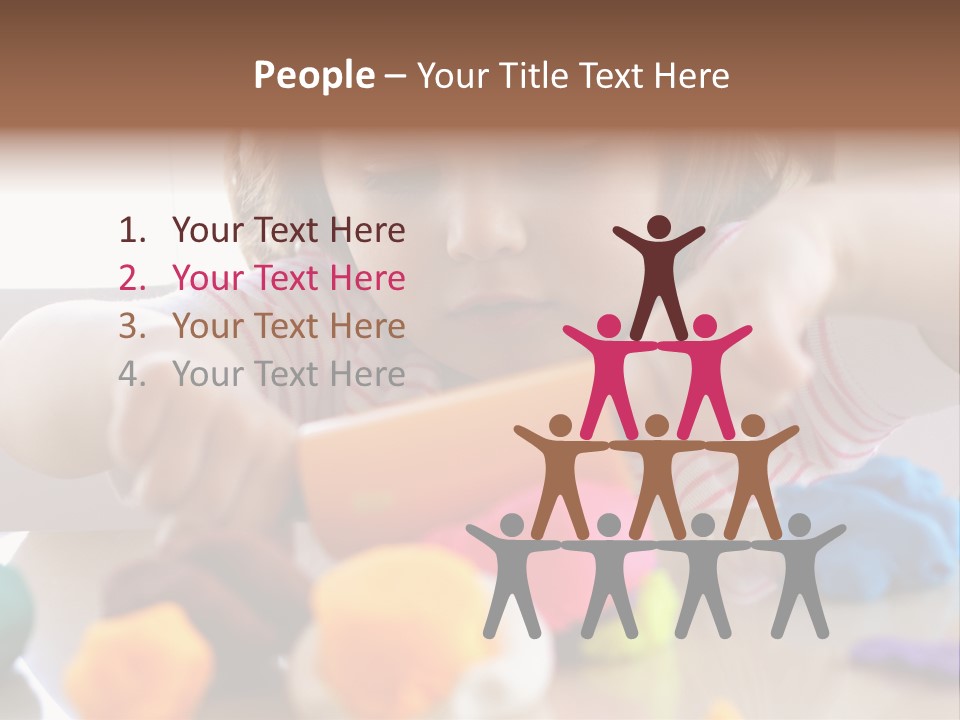 Preschooler Putty Clay PowerPoint Template