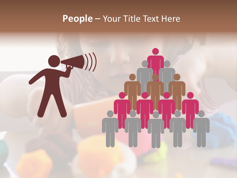 Preschooler Putty Clay PowerPoint Template