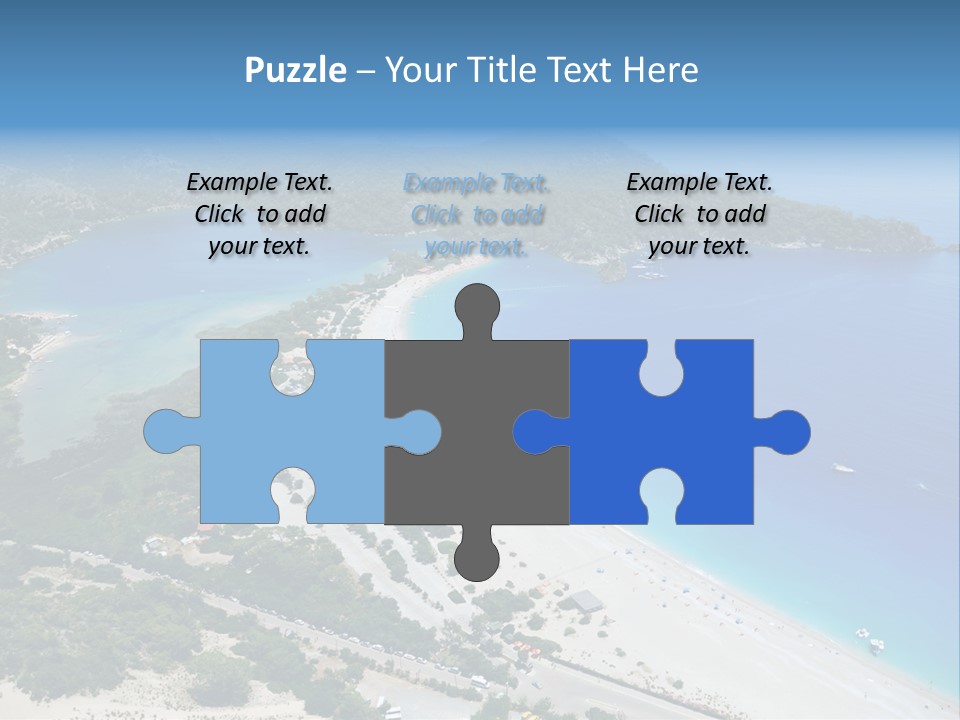 An Aerial View Of A Beach With A Boat In The Water PowerPoint Template