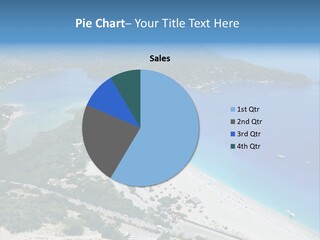 An Aerial View Of A Beach With A Boat In The Water PowerPoint Template