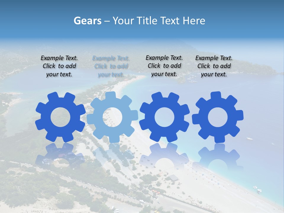 An Aerial View Of A Beach With A Boat In The Water PowerPoint Template