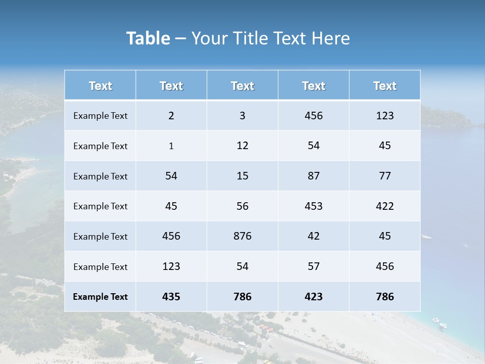 An Aerial View Of A Beach With A Boat In The Water PowerPoint Template