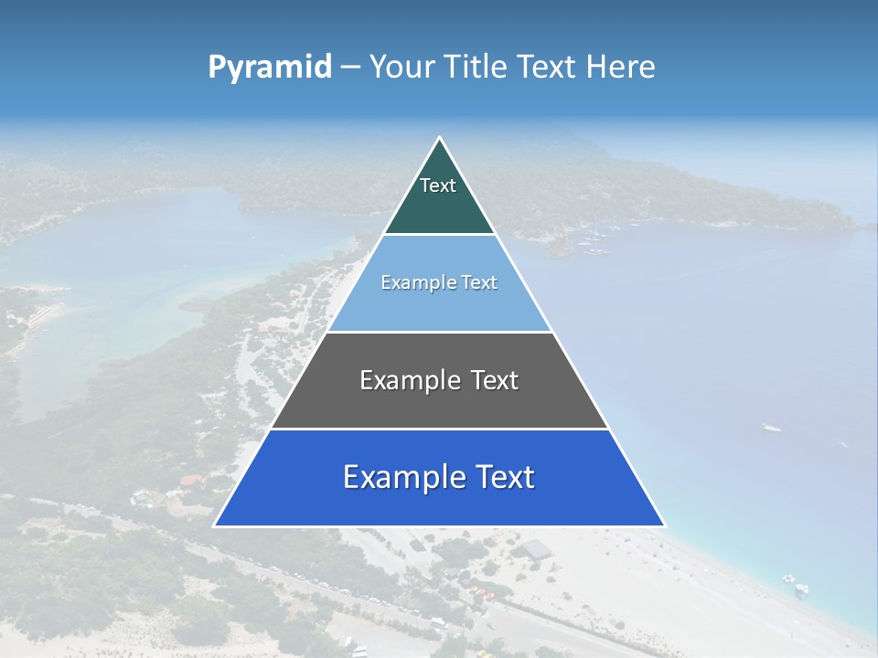 An Aerial View Of A Beach With A Boat In The Water PowerPoint Template