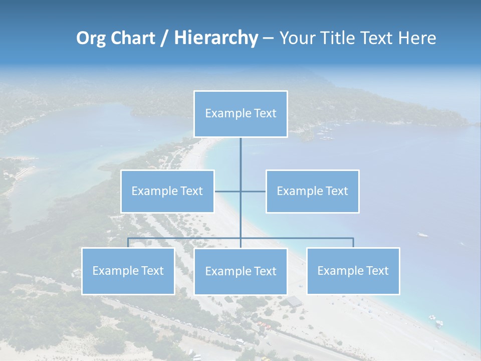 An Aerial View Of A Beach With A Boat In The Water PowerPoint Template