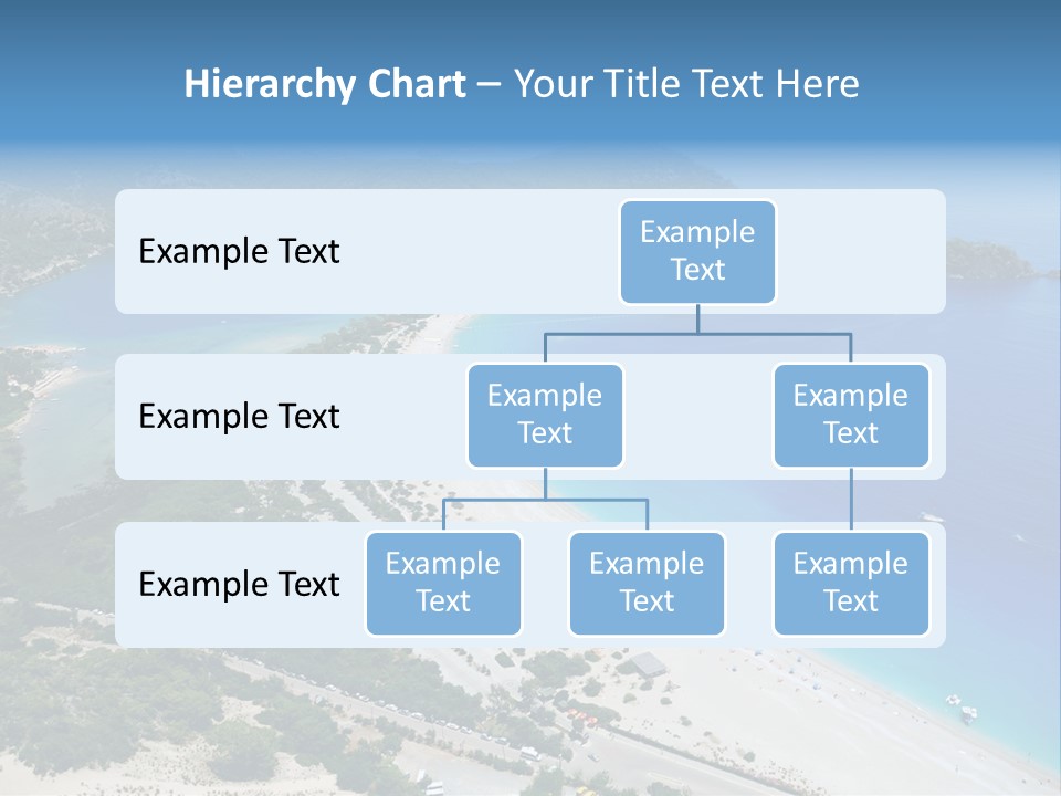 An Aerial View Of A Beach With A Boat In The Water PowerPoint Template