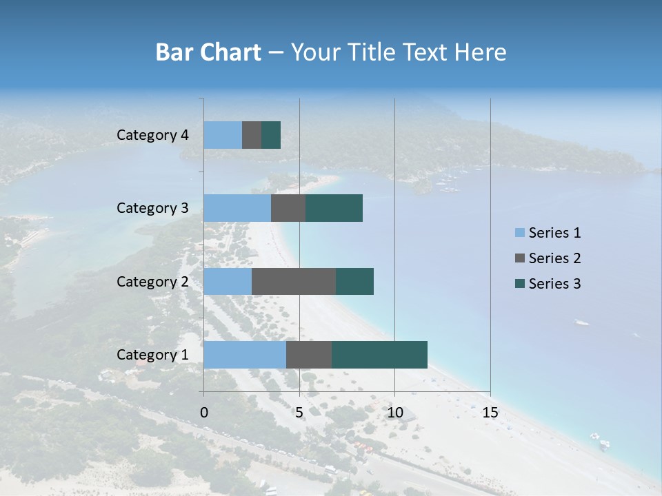 An Aerial View Of A Beach With A Boat In The Water PowerPoint Template