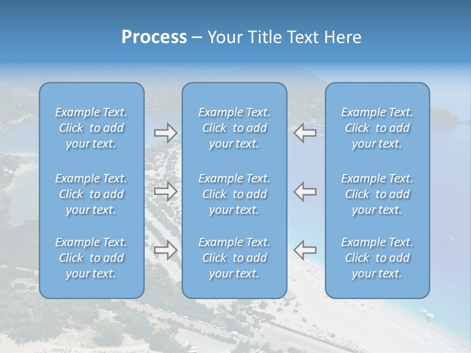An Aerial View Of A Beach With A Boat In The Water PowerPoint Template