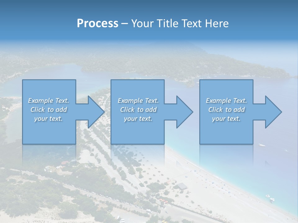 An Aerial View Of A Beach With A Boat In The Water PowerPoint Template