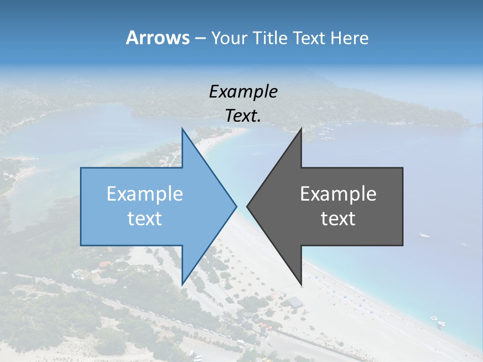 An Aerial View Of A Beach With A Boat In The Water PowerPoint Template