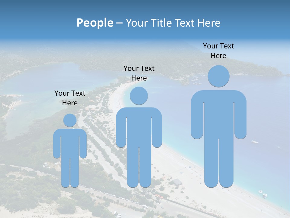 An Aerial View Of A Beach With A Boat In The Water PowerPoint Template