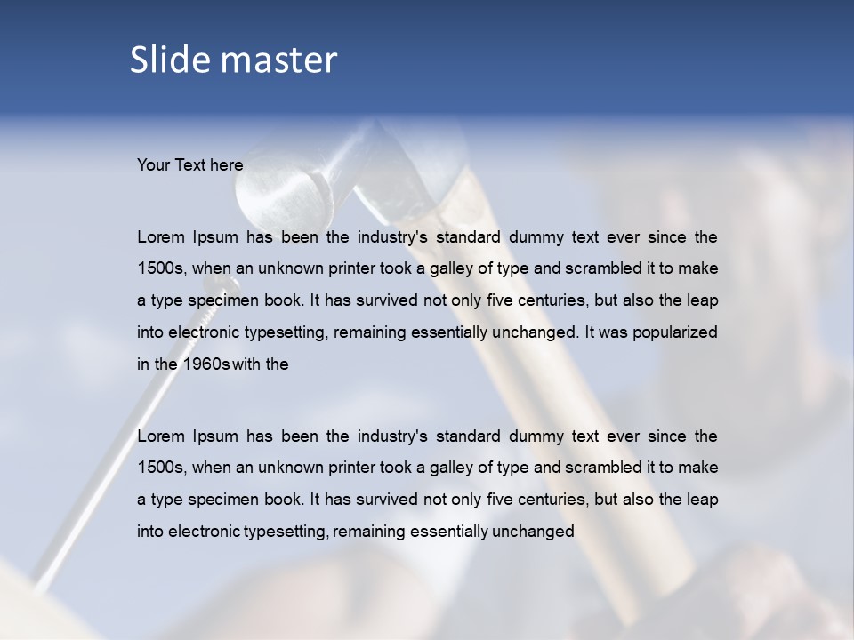 French Luxury Water PowerPoint Template