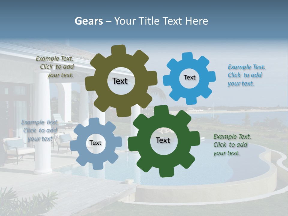 French Luxury Water PowerPoint Template