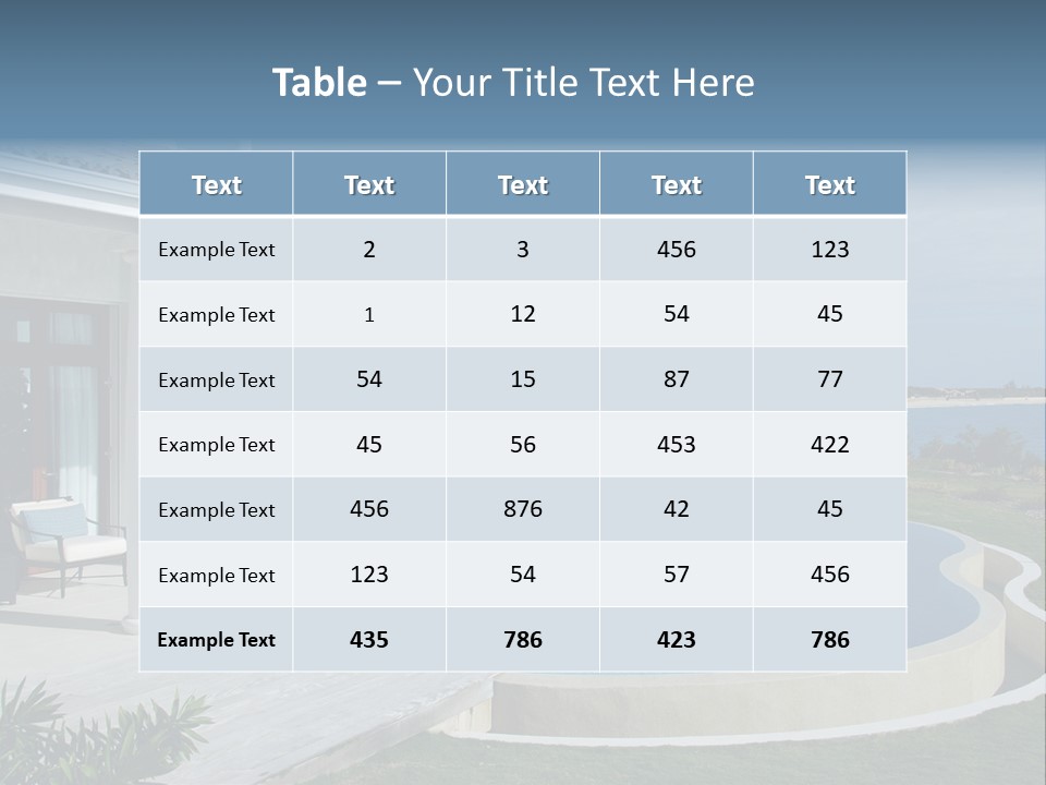 French Luxury Water PowerPoint Template