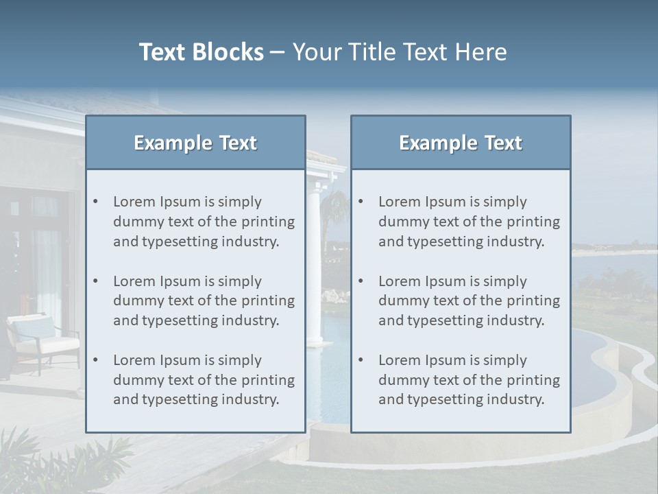 French Luxury Water PowerPoint Template