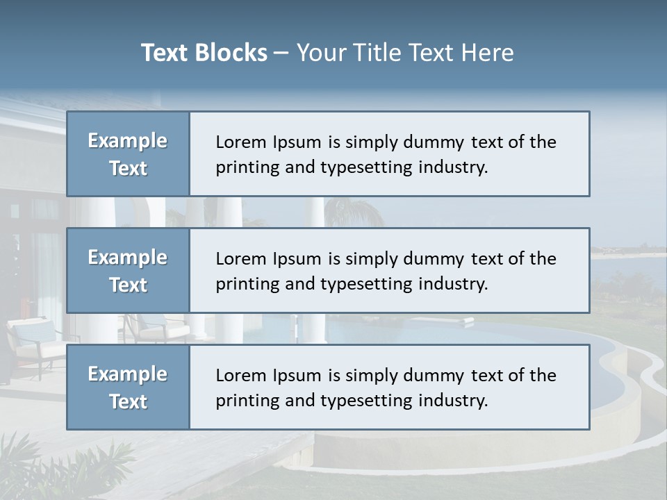 French Luxury Water PowerPoint Template