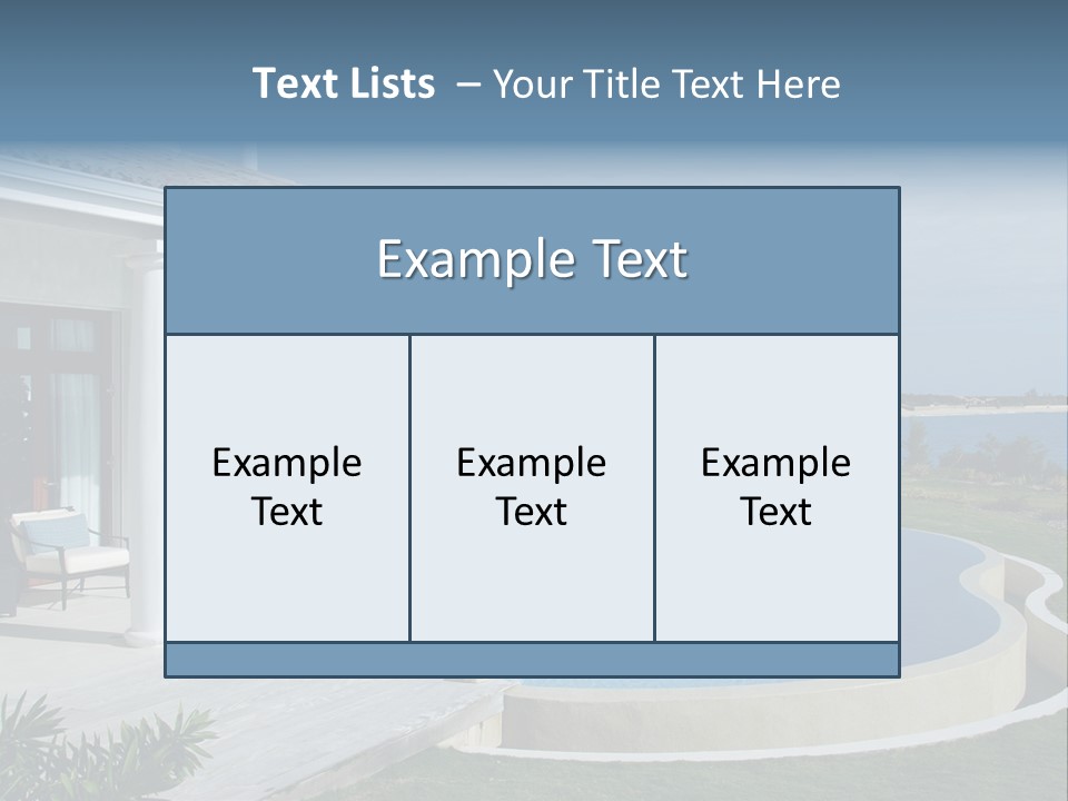 French Luxury Water PowerPoint Template