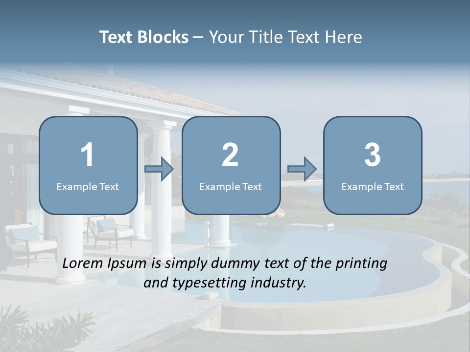 French Luxury Water PowerPoint Template