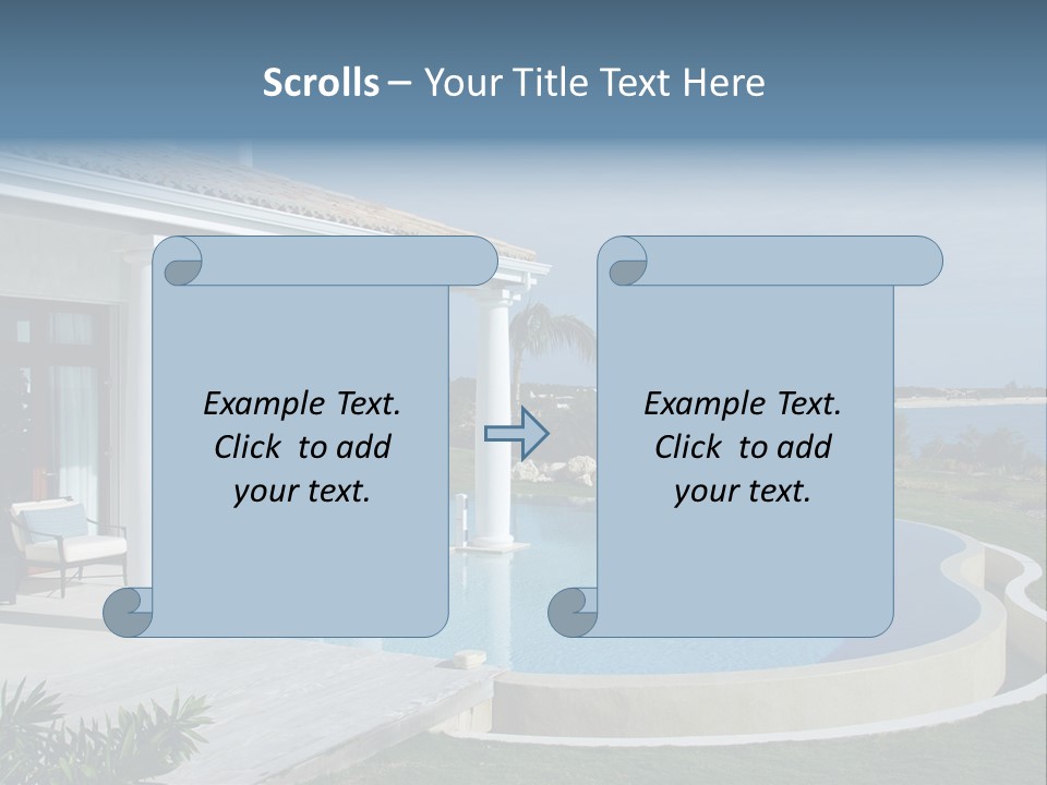French Luxury Water PowerPoint Template