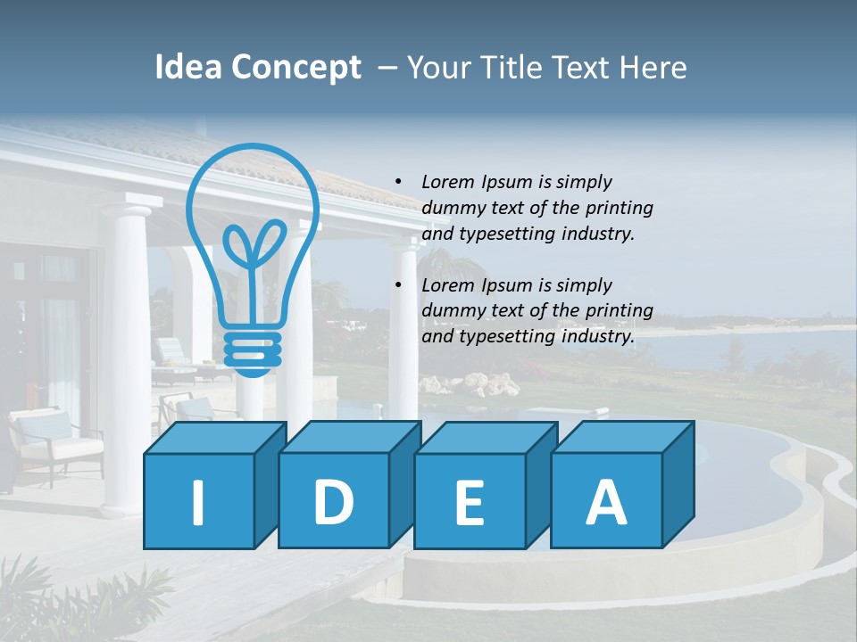 French Luxury Water PowerPoint Template