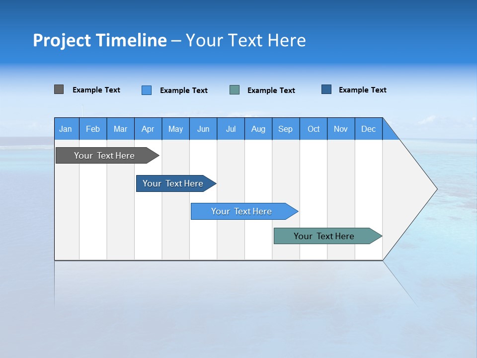 Catamaran Turquoise Boat PowerPoint Template