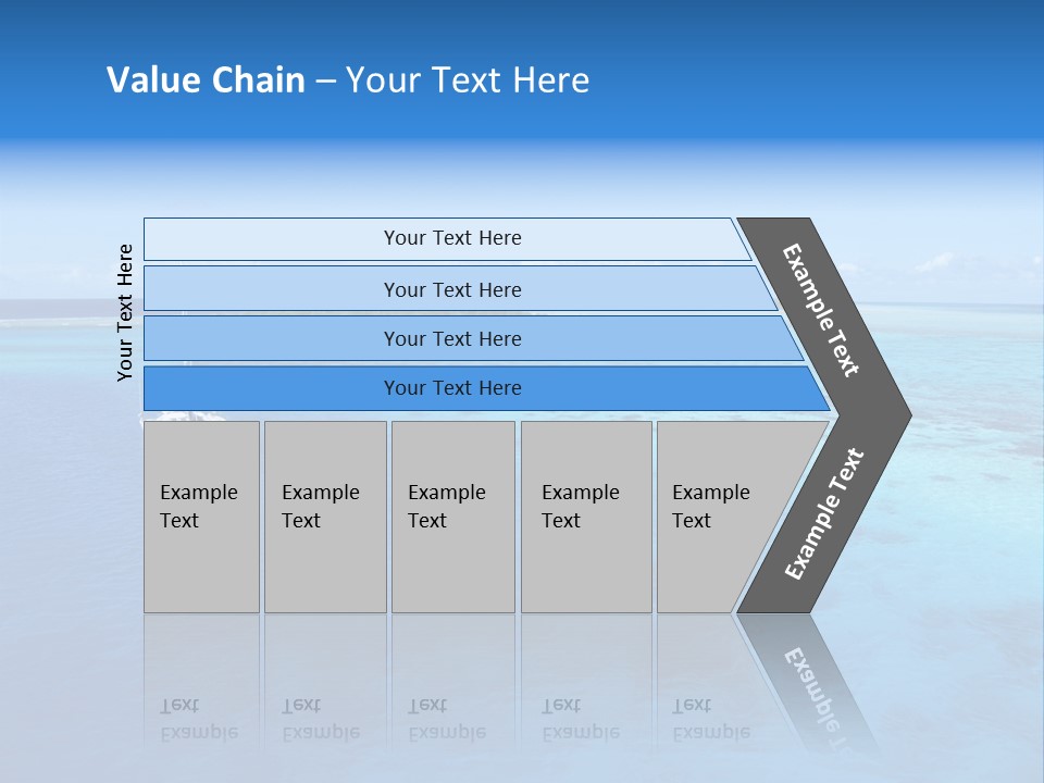 Catamaran Turquoise Boat PowerPoint Template