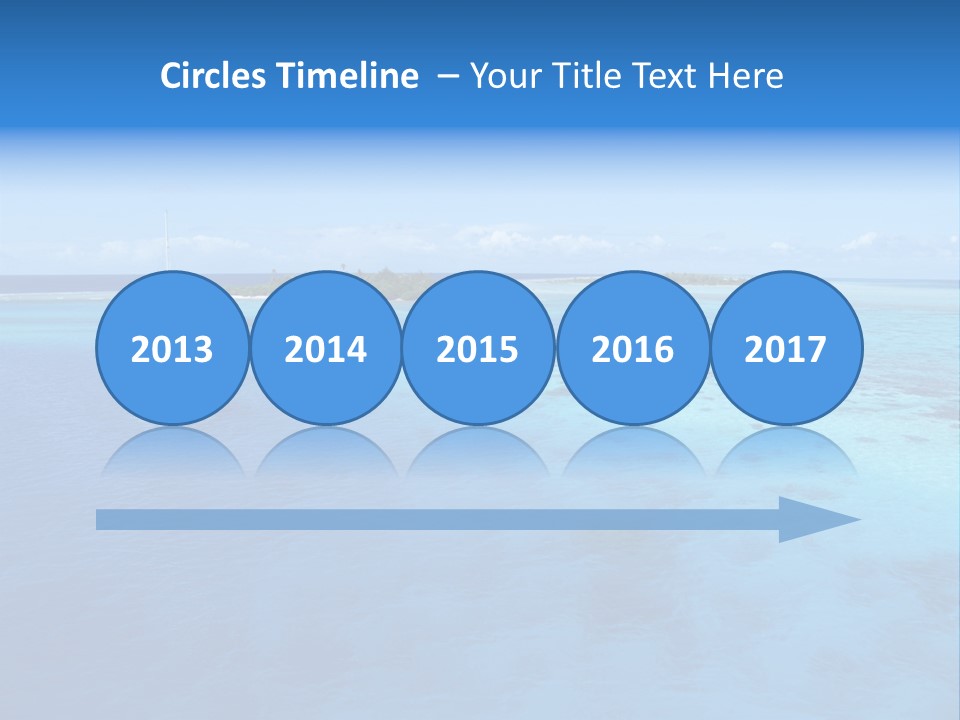 Catamaran Turquoise Boat PowerPoint Template