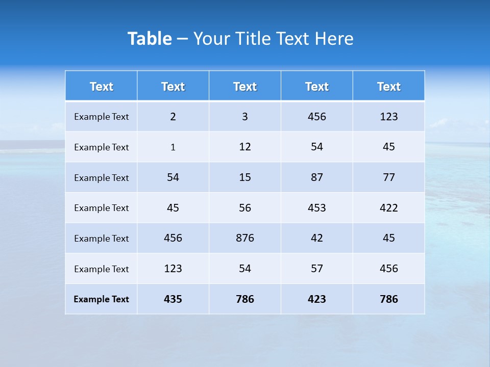 Catamaran Turquoise Boat PowerPoint Template