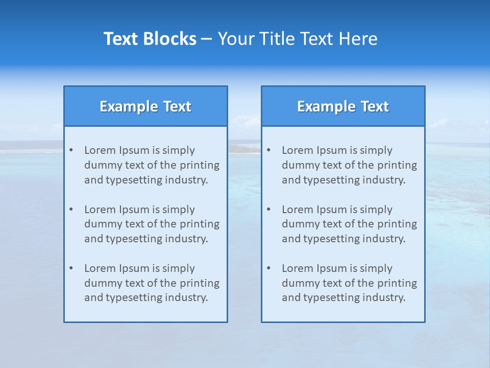 Catamaran Turquoise Boat PowerPoint Template