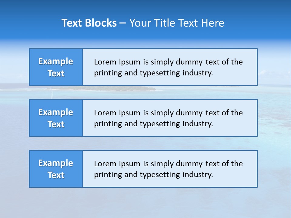 Catamaran Turquoise Boat PowerPoint Template