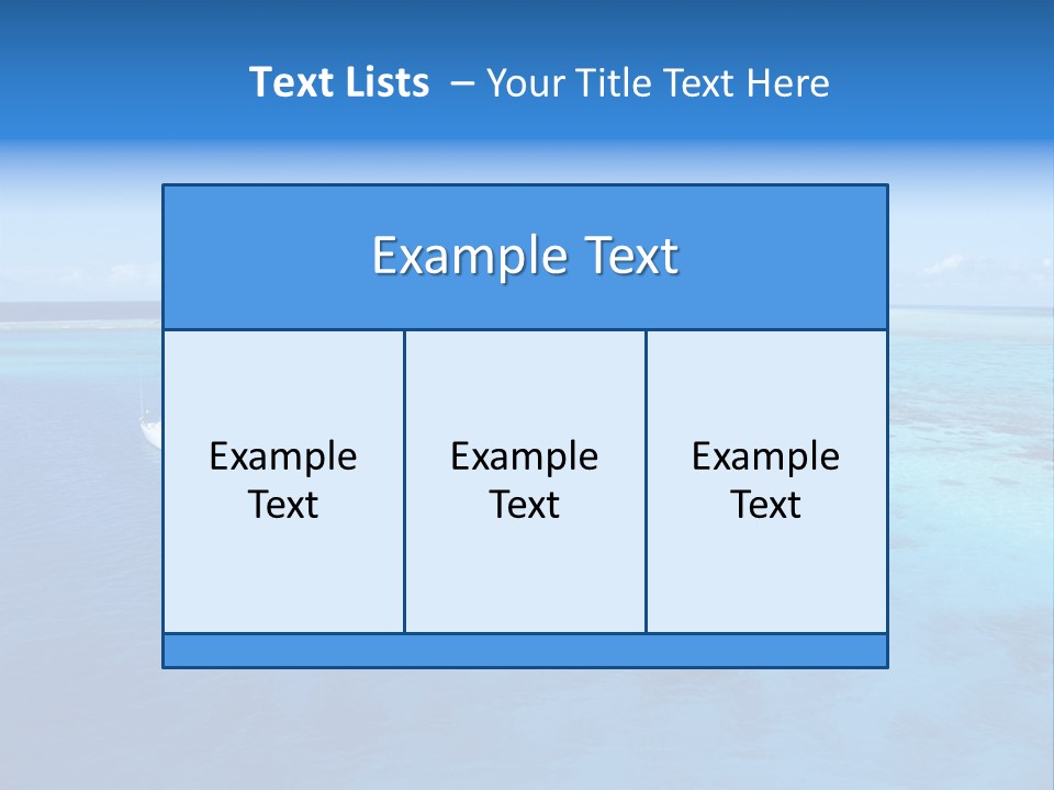 Catamaran Turquoise Boat PowerPoint Template