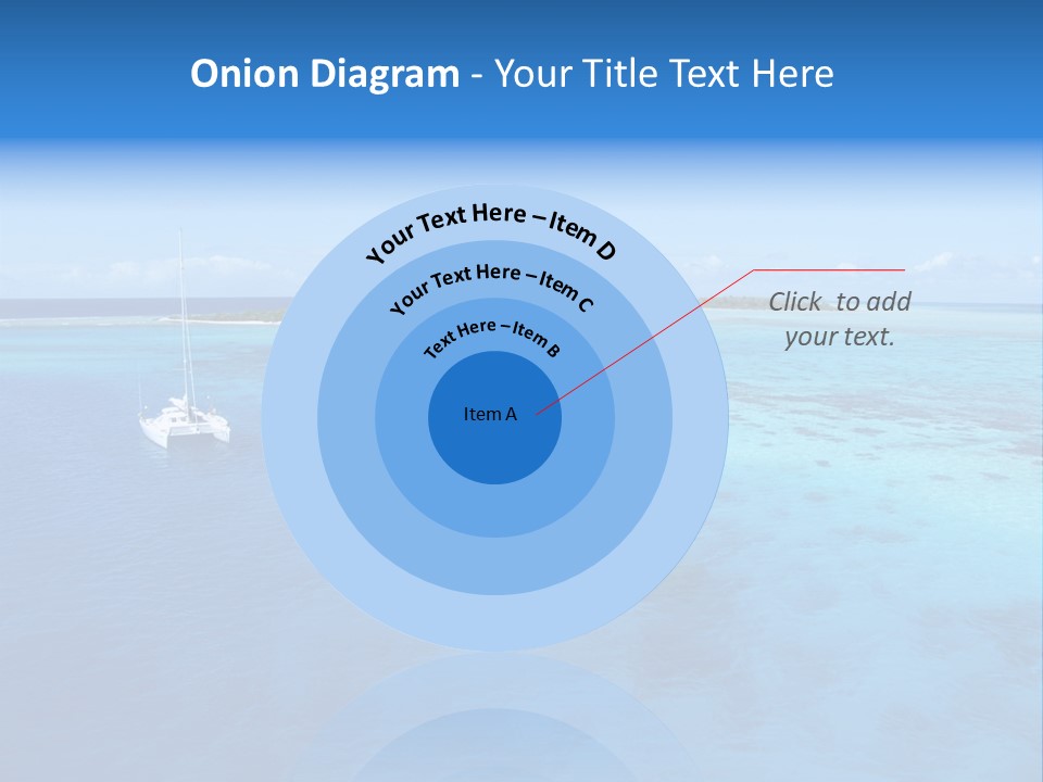 Catamaran Turquoise Boat PowerPoint Template