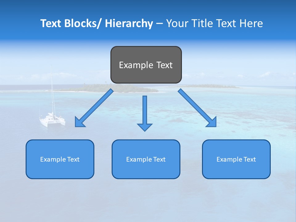 Catamaran Turquoise Boat PowerPoint Template