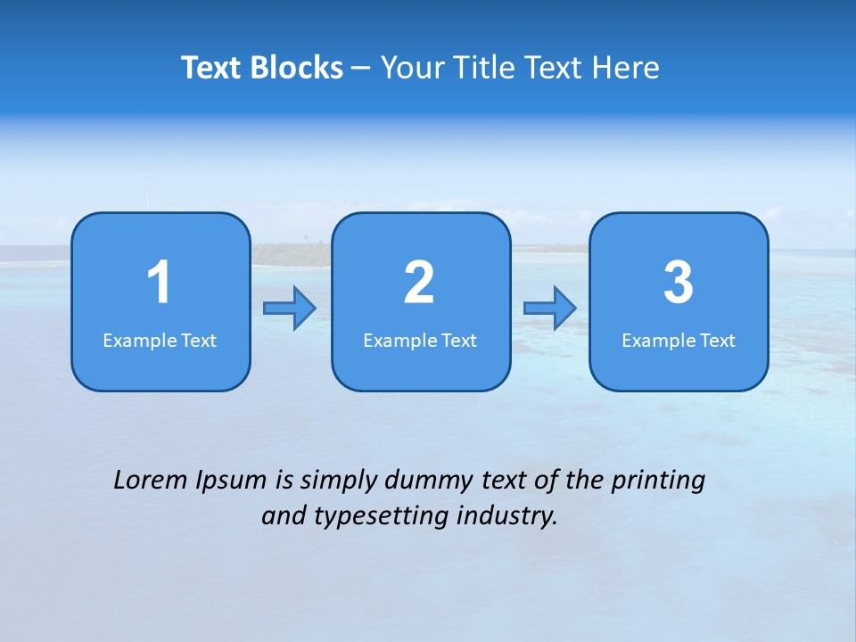 Catamaran Turquoise Boat PowerPoint Template