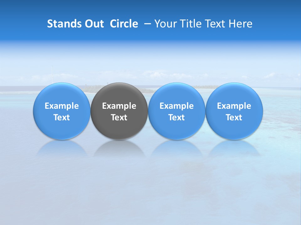 Catamaran Turquoise Boat PowerPoint Template