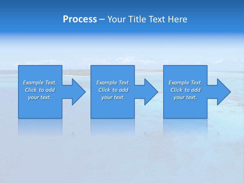Catamaran Turquoise Boat PowerPoint Template