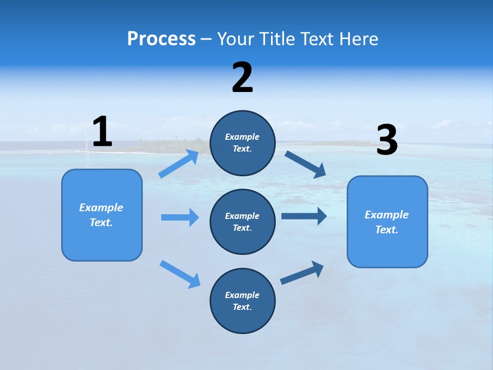Catamaran Turquoise Boat PowerPoint Template