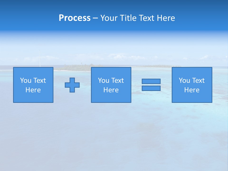 Catamaran Turquoise Boat PowerPoint Template