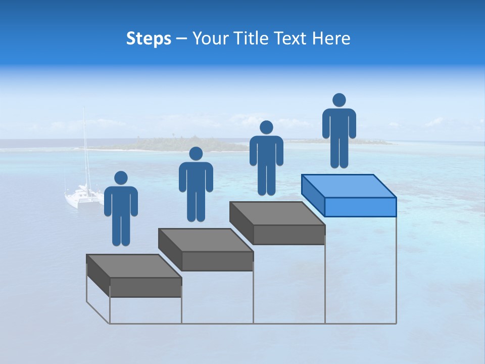 Catamaran Turquoise Boat PowerPoint Template