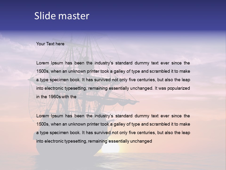 Pirates Voyage Wave PowerPoint Template