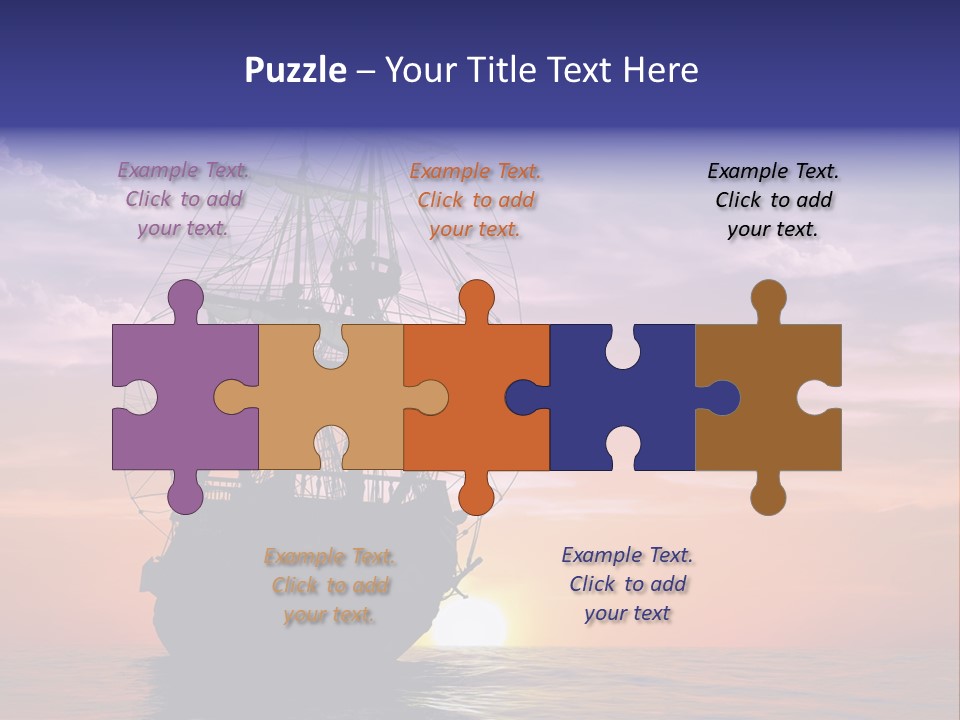 Pirates Voyage Wave PowerPoint Template