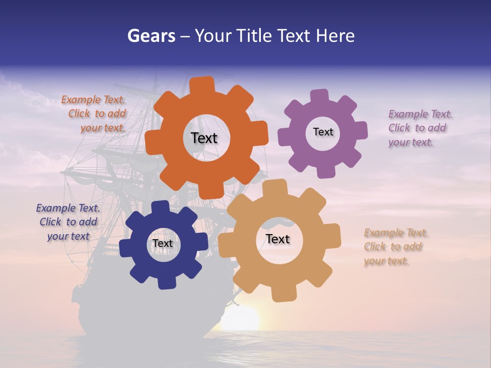 Pirates Voyage Wave PowerPoint Template