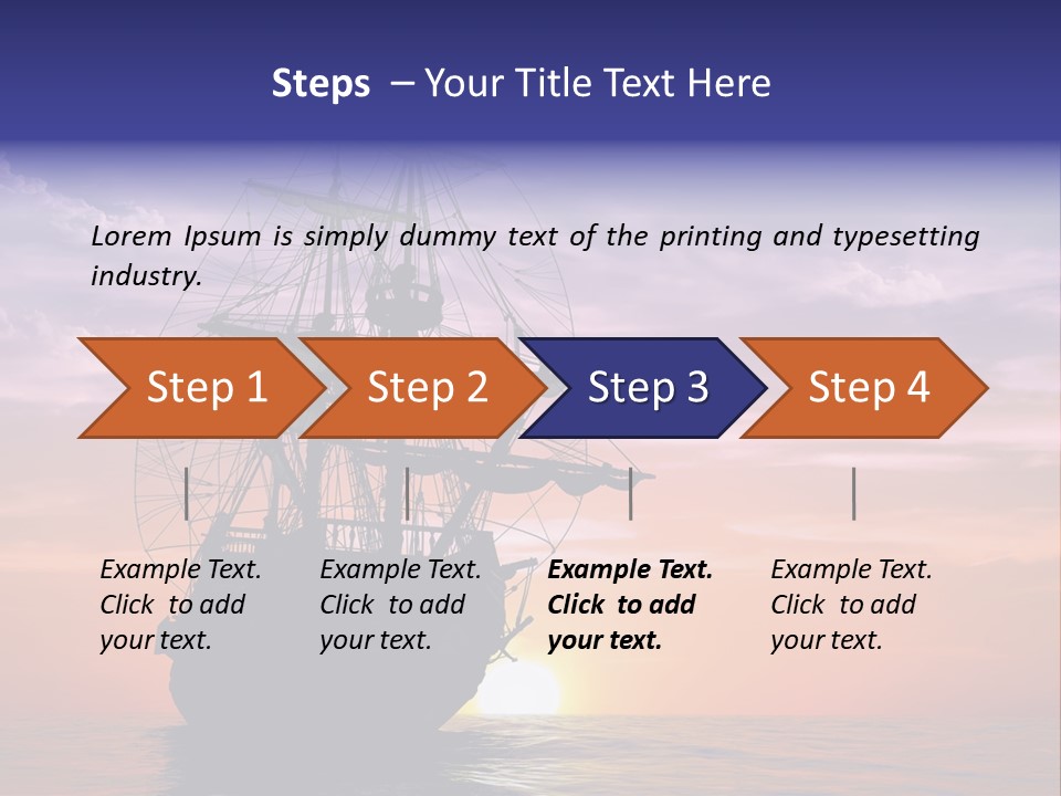 Pirates Voyage Wave PowerPoint Template