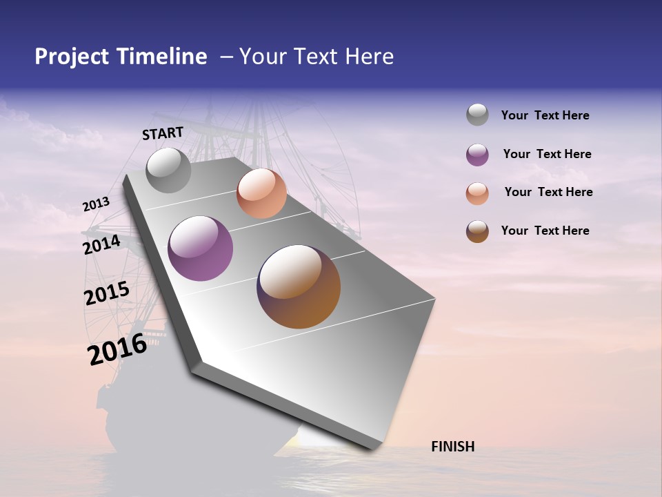 Pirates Voyage Wave PowerPoint Template